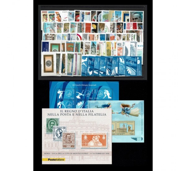 2006 Repubblica annata completa 77val + 2BF + 1LB MNH/**