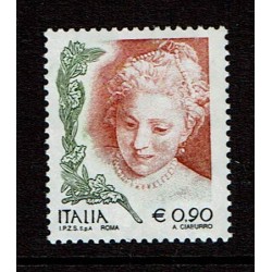2004 Serie Ordinaria Donne nell'arte 0,90 MNH/**
