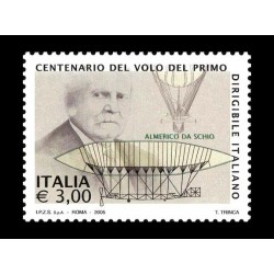 2005 Centenario volo primo dirigibile italiano MNH/**