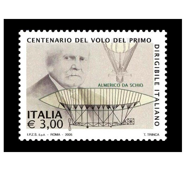 2005 Centenario volo primo dirigibile italiano MNH/**