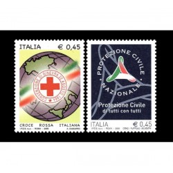2005 Croce rossa italiana e protezione civile MNH/**