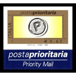2005 Repubblica Posta Prioritaria 0,62 euro nuovo