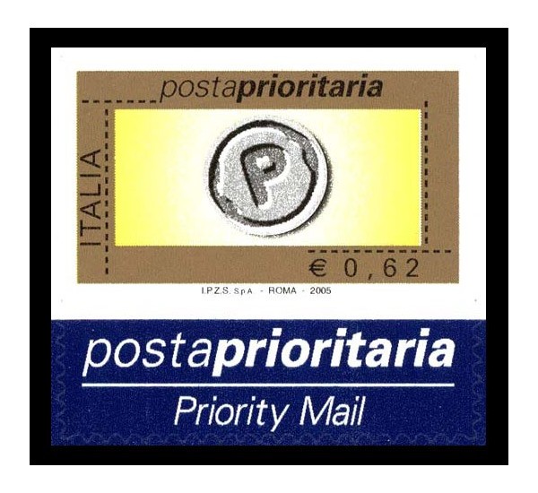 2005 Repubblica Posta Prioritaria 0,62 euro nuovo