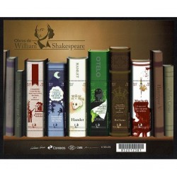 2017 Brasile Opere di William Shakespeare foglietto unusual
