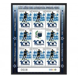 2015 Uruguay Calcio Liverpool Football Club minifoglio