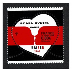 2018 Francia Sonia Rykiel unusual stamps forma di cuore