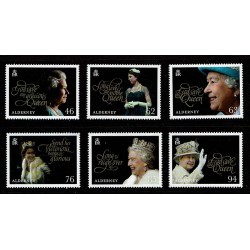 2018 Alderney 65° incoranazione regina Elisabetta serie MNH/**