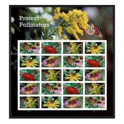 2017 USA Impollinatori protetti farfalle, api minifoglio MNH/**