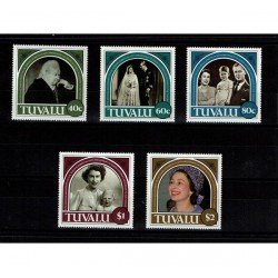 1987 Tuvalu 40° Royal Wedding Regina Elisabetta