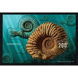 2015 Svizzera Ammonoidea foglietto unusual conchiglia MNH/**