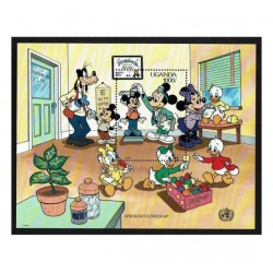 1990 Uganda Disney Check-Out Mickey Mouse