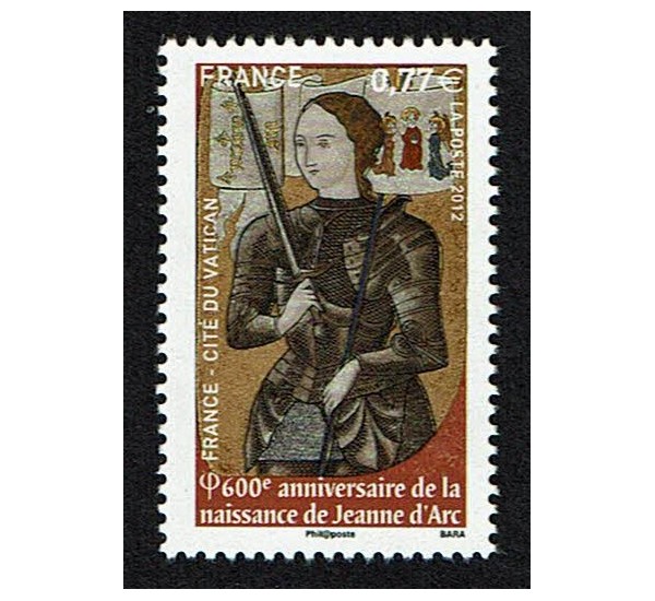 2012 Francia congiunta (joint iusse) Vaticano Giovanna d'Arco