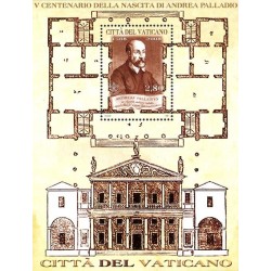 2008 Vaticano nascita di Andrea Palladio - Foglietto