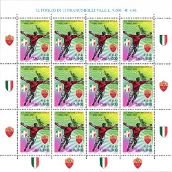 2001 Francobolli Scudetto Roma campionato di calcio SerieA 2000/01