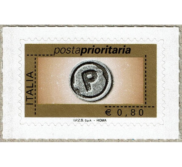 2007 Posta Prioritaria 0,80 Rotocalco