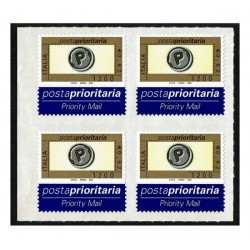 2001 Posta Prioritaria 0,62 stampa tipografica Quartina