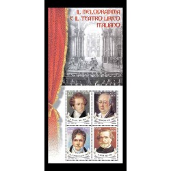 2001 Melodramma teatro lirico foglietto MNH/**