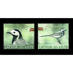 2019 Lettonia emissione Europa tema Uccelli