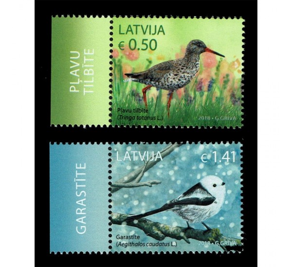 2018 Lettonia tematica Uccelli