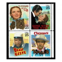 1990 Stati Uniti Film classici Holliwood MNH/**