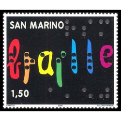 2009 San Marino 2º centenario della nascita di Louis Braille