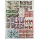 Collezione Repubblica 362 Quartine Timbrate differenti