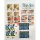 Collezione Repubblica 362 Quartine Timbrate differenti