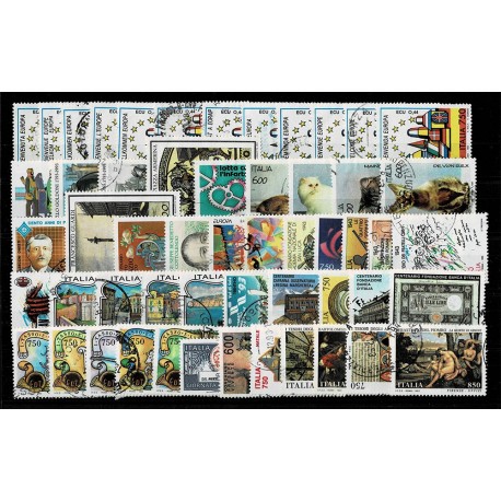 1993 Repubblica annata completa usata 54 francobolli
