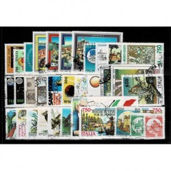 1991 Repubblica annata completa usata 35 francobolli