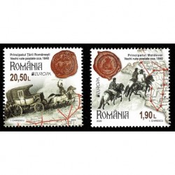 2020 Romania Antichi itinerari postali - emissione Europa