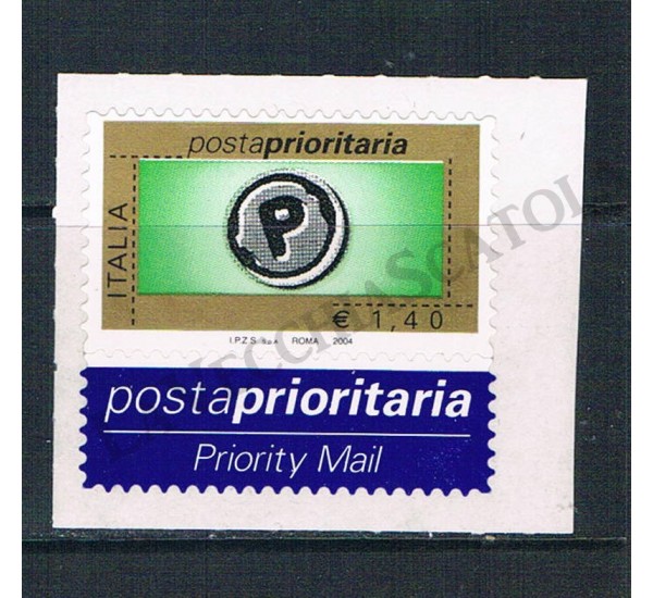 2004 Posta Prioritaria 1,40€ emissione Tipografica