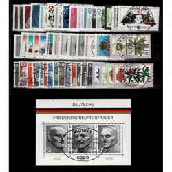 1975 Germania Federale annata completa 46val + 1 BF usati