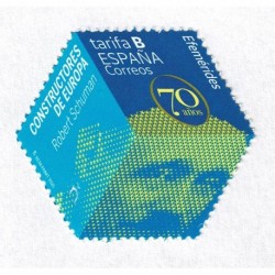 2020 Spagna Robert Schuman esagonale fosforescente unusual stamps