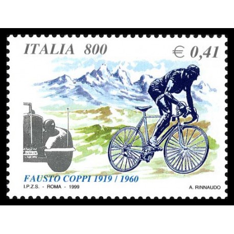 1999 Repubblica 80º anniversario nascita Fausto Coppi