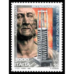 1999 Repubblica invenzione della pila Alessandro Volta