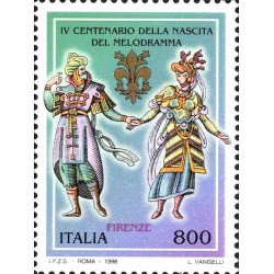 1998 Repubblica 4º centenario della nascita del melodramma