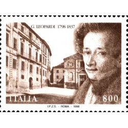 1998 Repubblica Bicentenario della nascita di Giacomo Leopardi