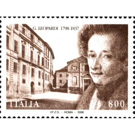 1998 Repubblica Bicentenario della nascita di Giacomo Leopardi