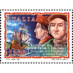 1998 Repubblica Cristoforo Colombo Amerigo Vespucci congiunta Venezuela