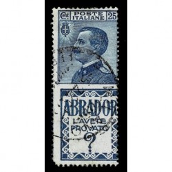 1924 Regno Pubblicitari Sas.4 Abrador 25cent usato