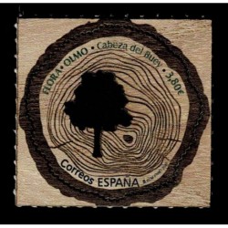 2020 Spagna Francobollo legno Olmo di Cabeza del Buey - Unusual Stamps