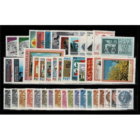 1968 Repubblica annata completa integra MNH/** 44Val