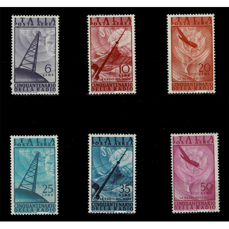 1947 Repubblica Posta Aerea Invenzione della Radio MNH/**