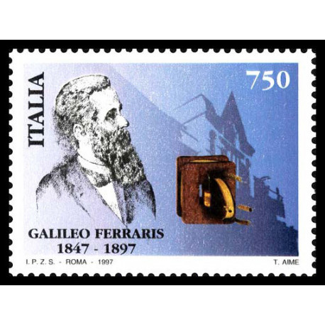 1997 Repubblica Centenario della morte di Galileo Ferraris MNH/**