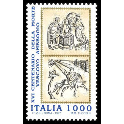 1997 Repubblica 16º centenario morte vescovo Ambrogio MNH/**
