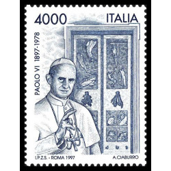 1997 Repubblica Centenario nascita papa Paolo VI MNH/**