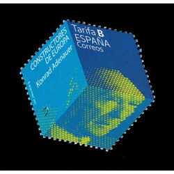 2021 Spagna Konrad Adenauer francobollo esagonale