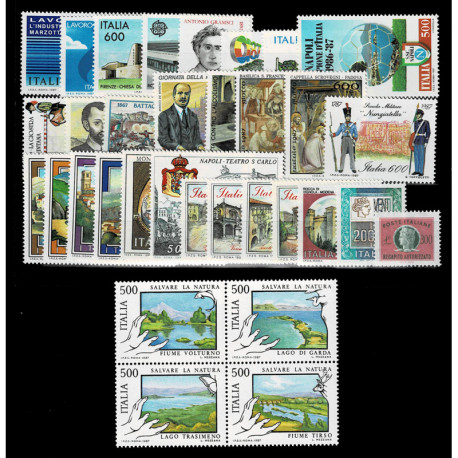 1987 Repubblica Italiana - Annata completa MNH/**