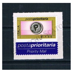 2002 Posta Prioritaria 1,86€ stampa Tipografica