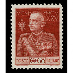 1925 Regno Giubileo del Re 60cent D11 Sas.189 nuovo MNH/**